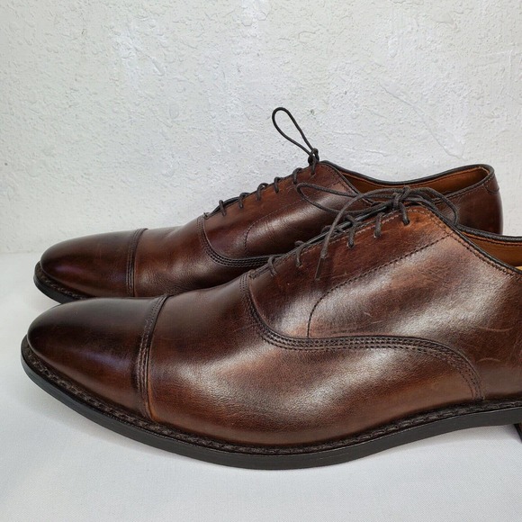 Allen Edmonds Park Avenue Cap Toe Oxfords Size 14 2A Brown Leather Dress Shoes main image 14